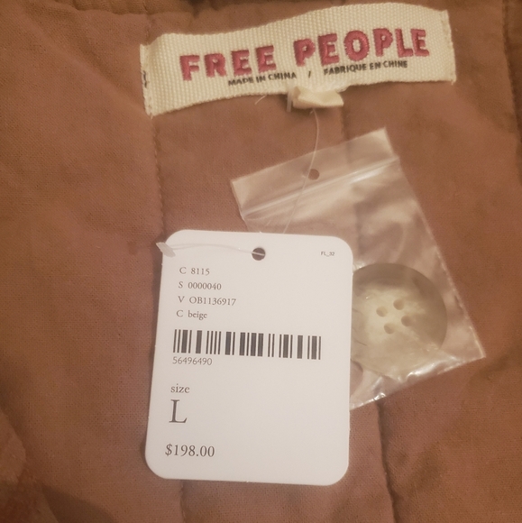 Free People Puffer Jacket Women's Large - Picture 4 of 5